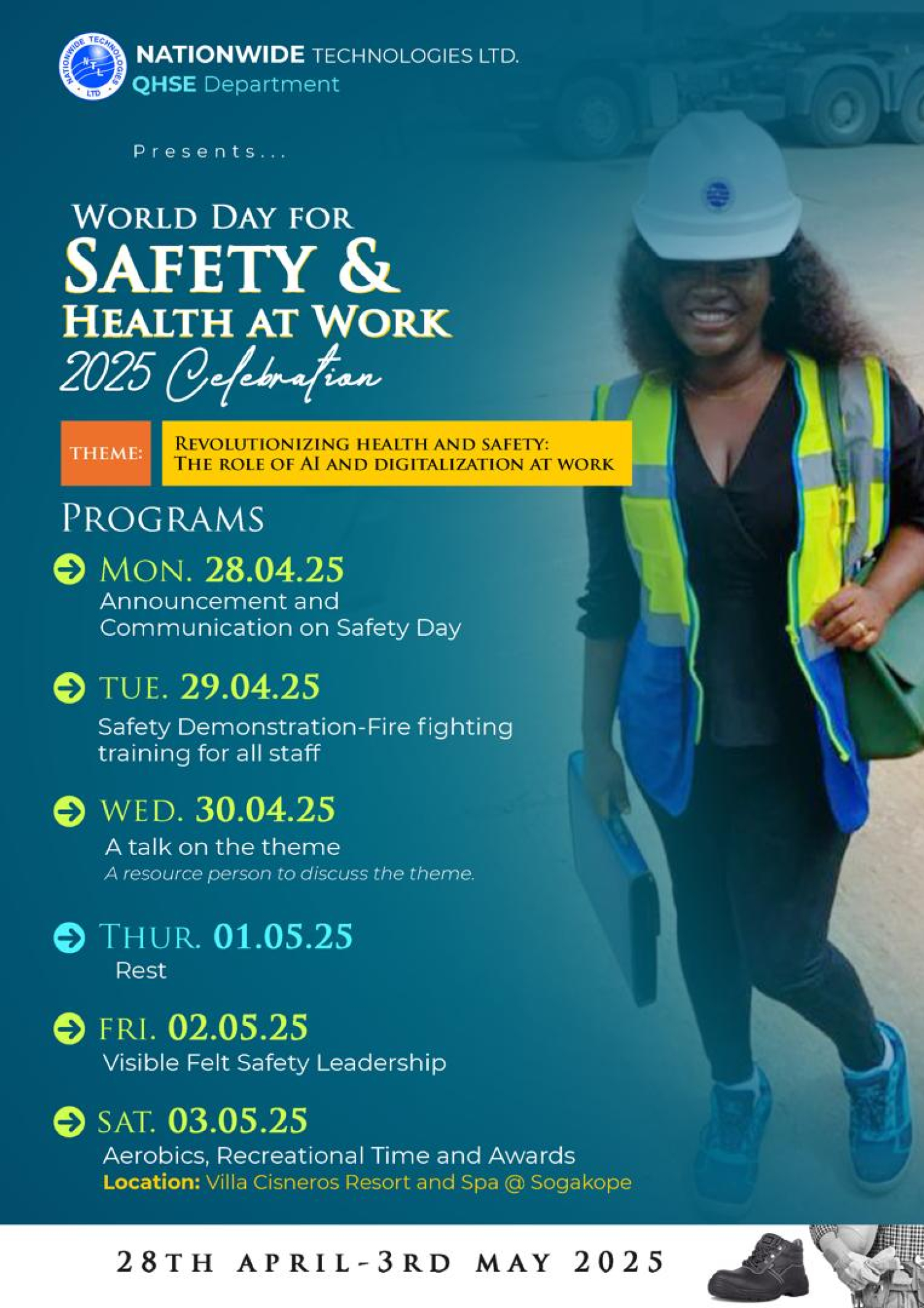 2025 SAFETY WEEK PROGRAM LINEUP Image